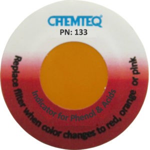 Phenol & Acids Filter Change Indicator Sticker BTIS LFF is filter change indicator sticker for hplc waste container filters