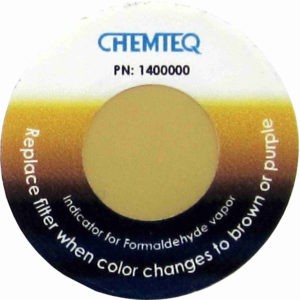 Formaldehyde Filter Change Indicator Sticker – BTIS for ductless hood and fume extractor filters. Reliable and cost effective.