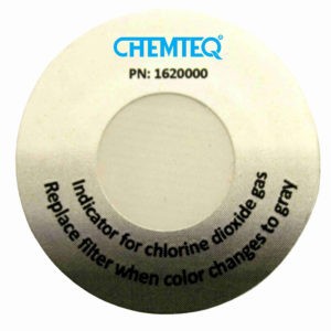 Chlorine Dioxide Filter Change Indicator Sticker – BTIS for ductless hood and fume extractor filters. Reliable and cost effective.