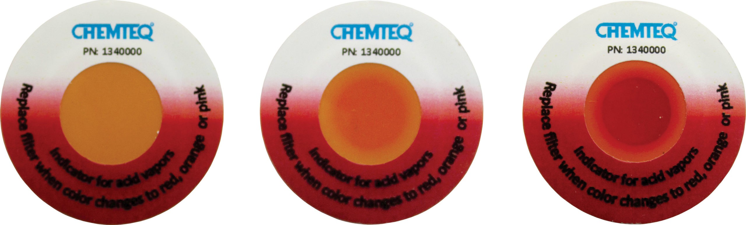 Acids Filter Change Indicator Sticker – BTIS for ductless hood and fume extractor filters. Reliable and cost effective.