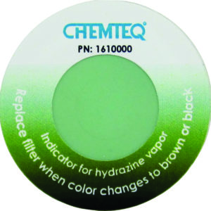 Hydrazine Filter Change Indicator Sticker – BTIS for ductless hood and fume extractor filters. Reliable and cost effective.