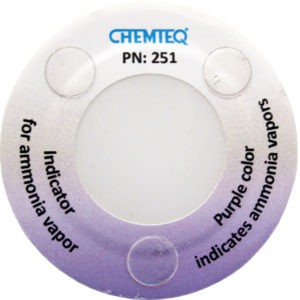 Ammonia leak detector for chemical transport vehicles and chemical storage cabinets