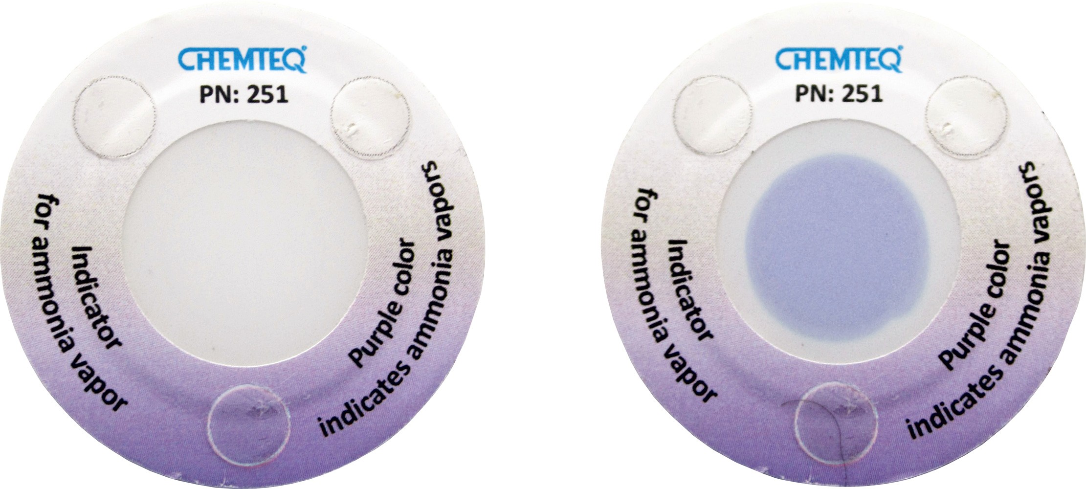 Ammonia Breakthrough Indicator Sticker Type B. The BTIS B is leak indicator for use in chemicals transport vehicles.