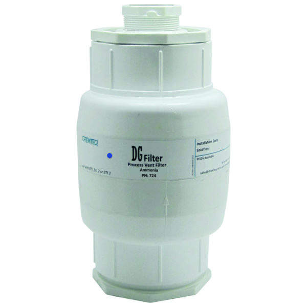 odor control hydrogen sulfide ammonia filter change indicators and filters