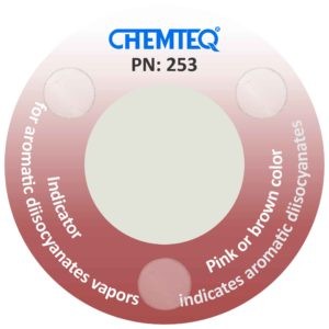 Aromatic Diisocyanates leak detector for chemical transport vehicles and chemical storage cabinets