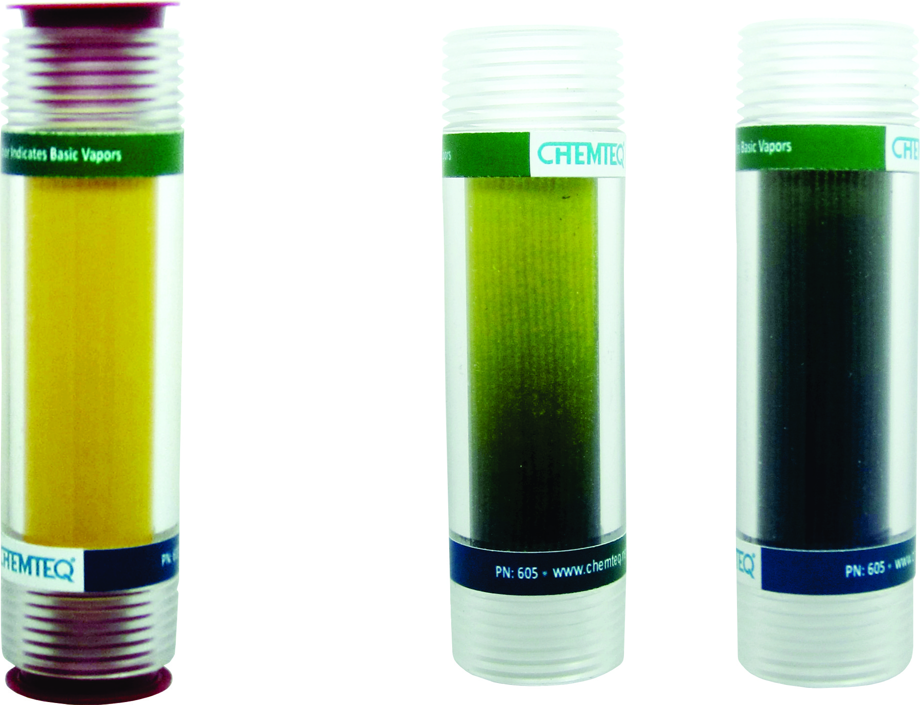 Basic Vapors Breakthrough Indicator Inline. Direct read and real time indication of basic vapors. Reliable and cost effective.