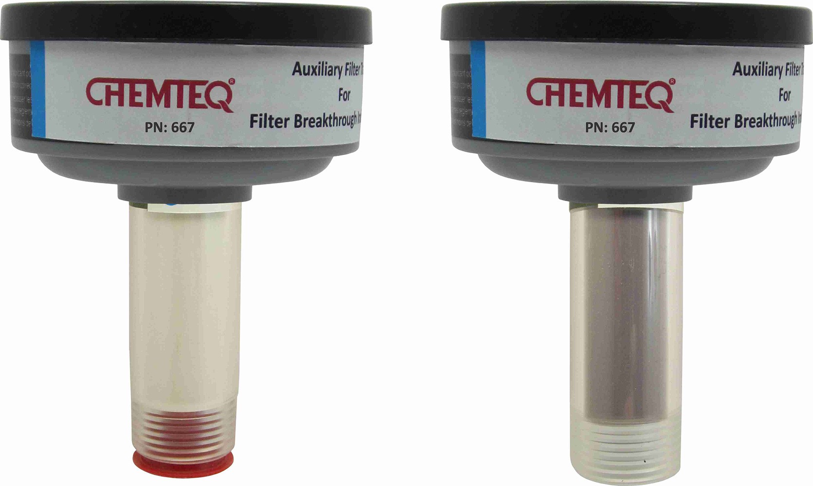 Chlorine Dioxide Breakthrough Indicator (BTI-AFT) is filter change indicator with auxiliary filter trap designed to provide real time indication of breakthrough of chlorine dioxide.