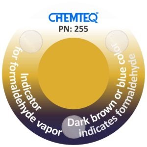 Formaldehyde leak detector for chemical transport vehicles and chemical storage cabinets