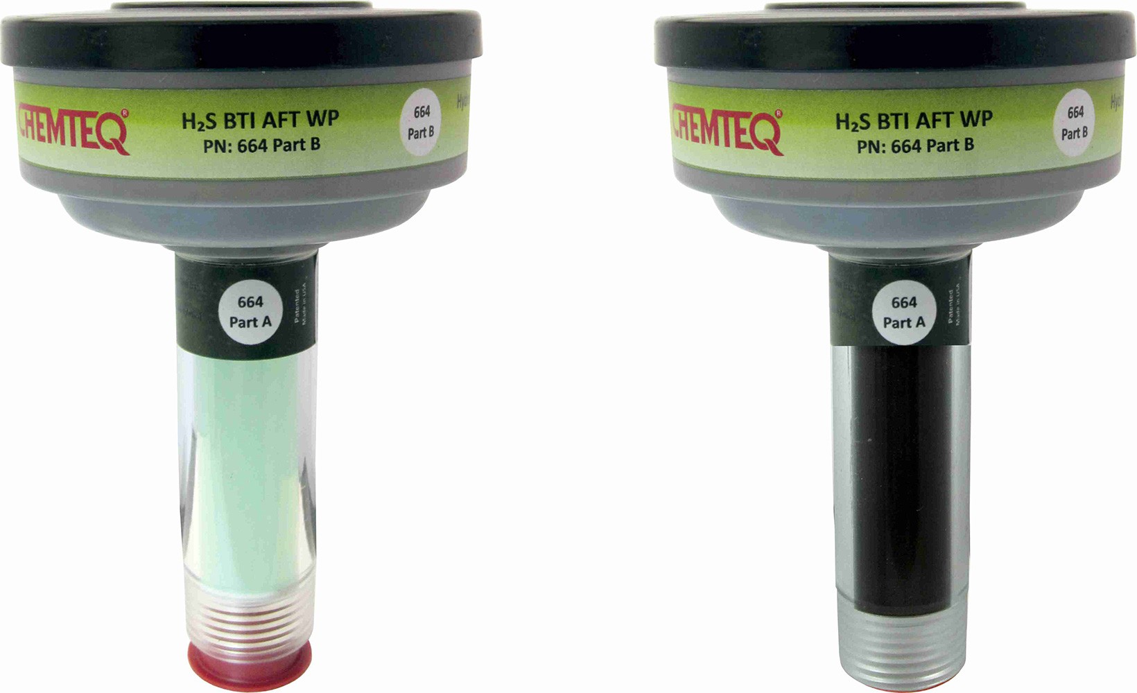 Hydrogen Sulfide Filter Change Indicator (BTI-AFT) is filter change indicator with auxiliary filter trap designed to provide real time indication of breakthrough of toxins