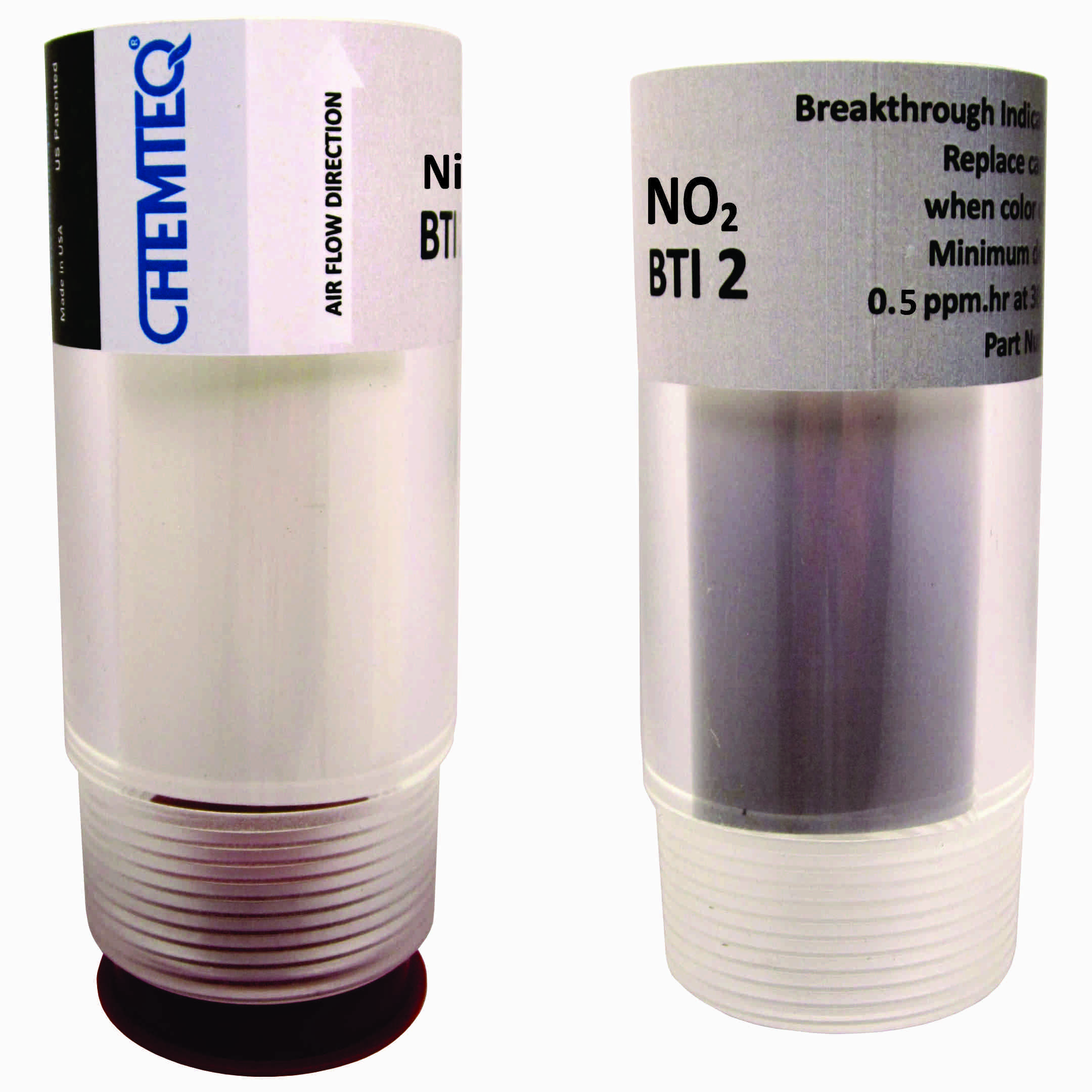 Nitrogen Dioxide Breakthrough Indicator (BTI2). The indicators are reliable and cost effect for protection from exposure to nitrogen dioxide