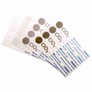 Chlorine Dioxide DG Sterilization Strip. Ideal to document your decontamination process. it changes color when exposed to chlorine dioxide.