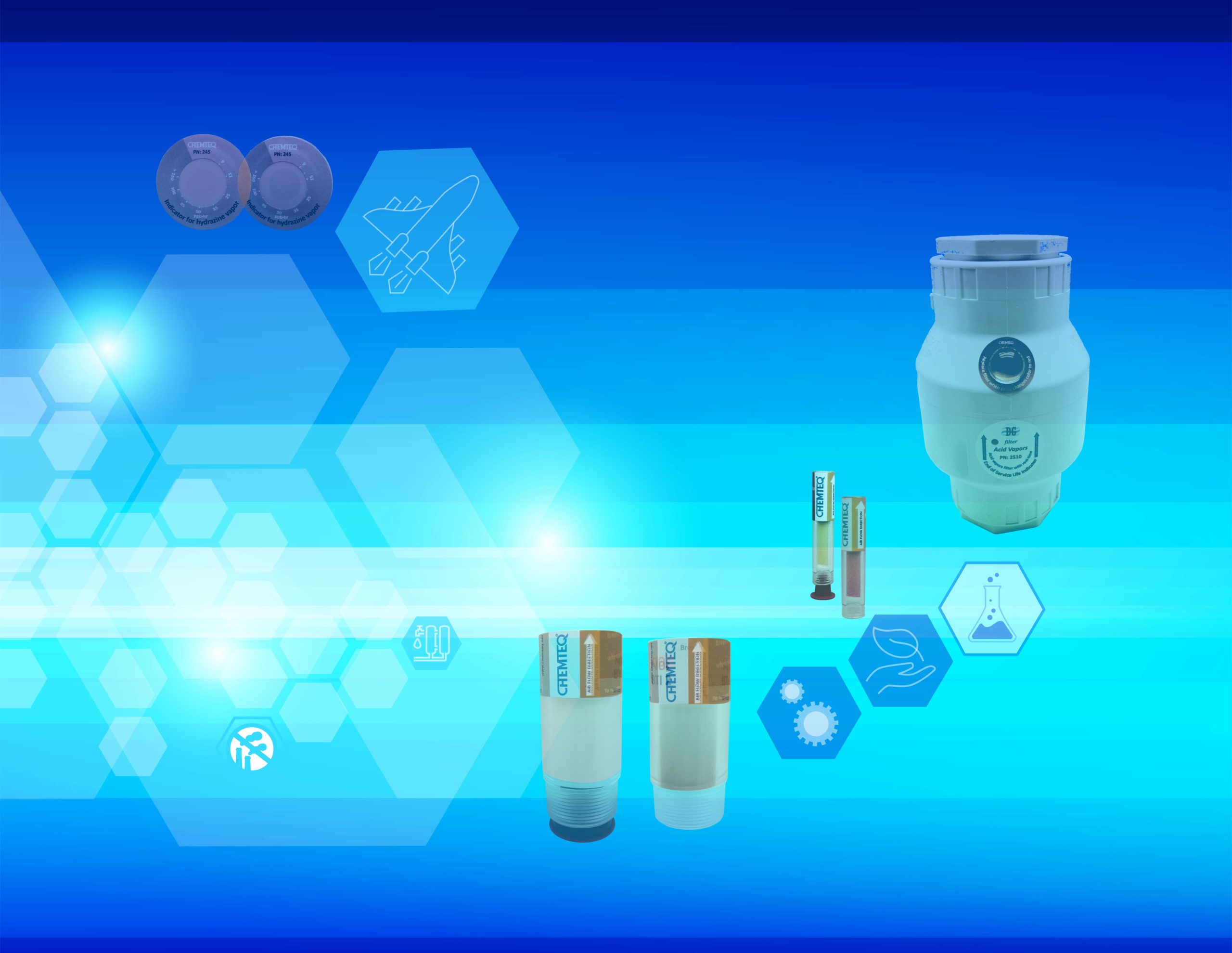 Chemteq emission control products includes filter change indicators