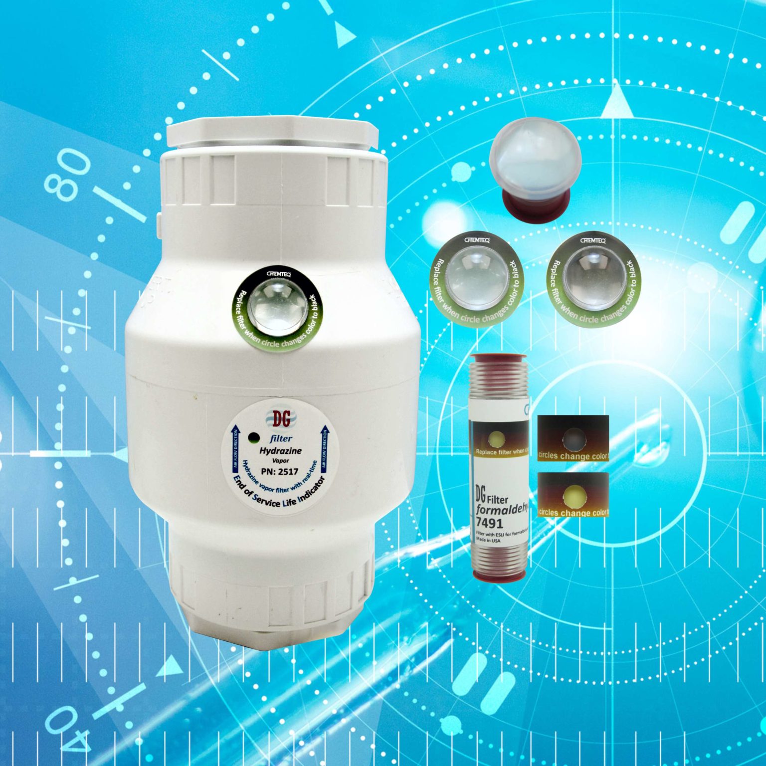 Chemteq emission control products includes filter change indicators