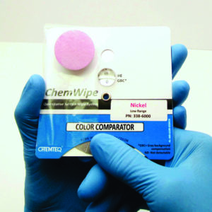 Nickel II Compounds Color Comparator